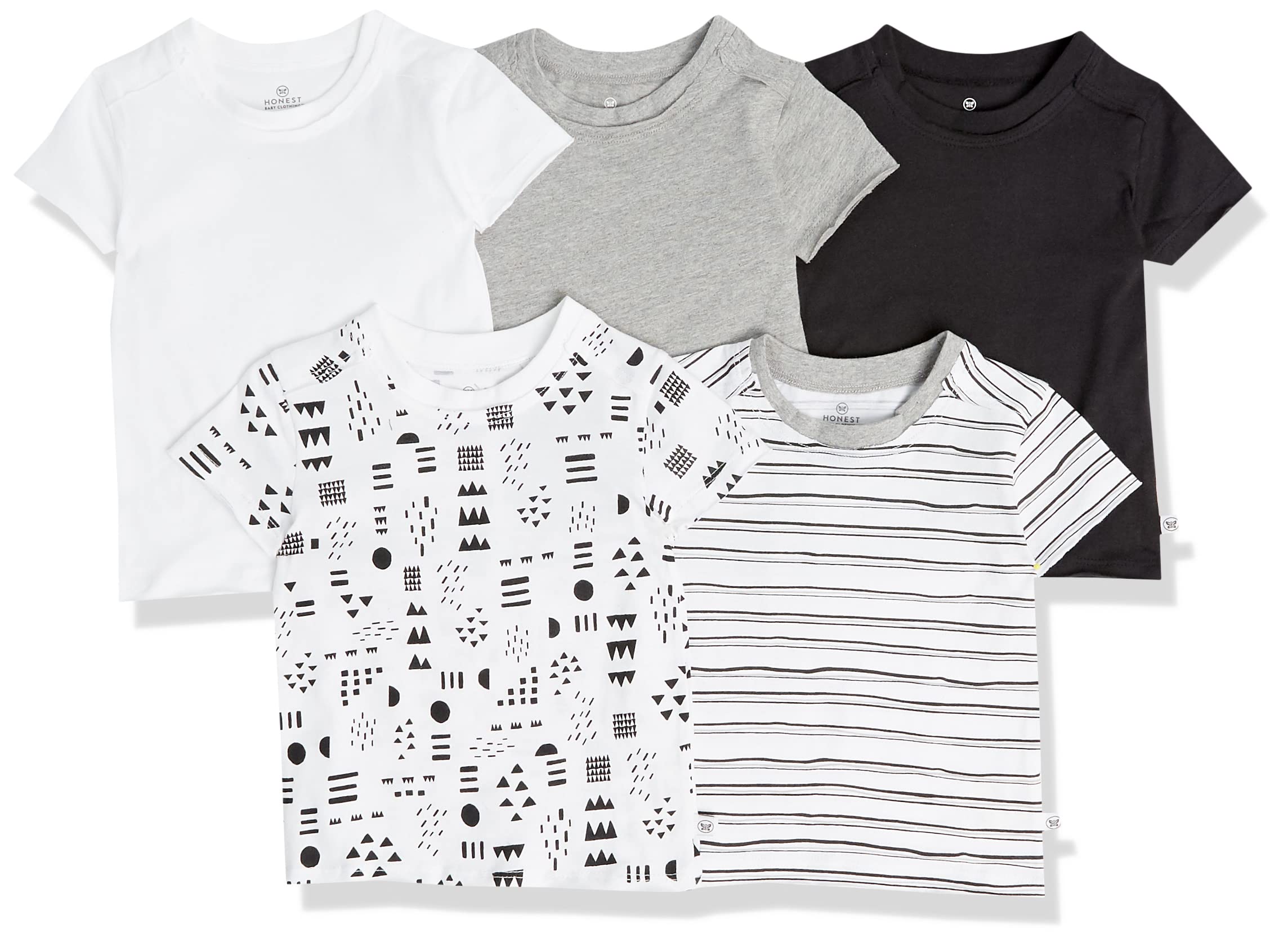 HonestBabyOrganic Cotton Short Sleeve T-Shirt Multi-Packs