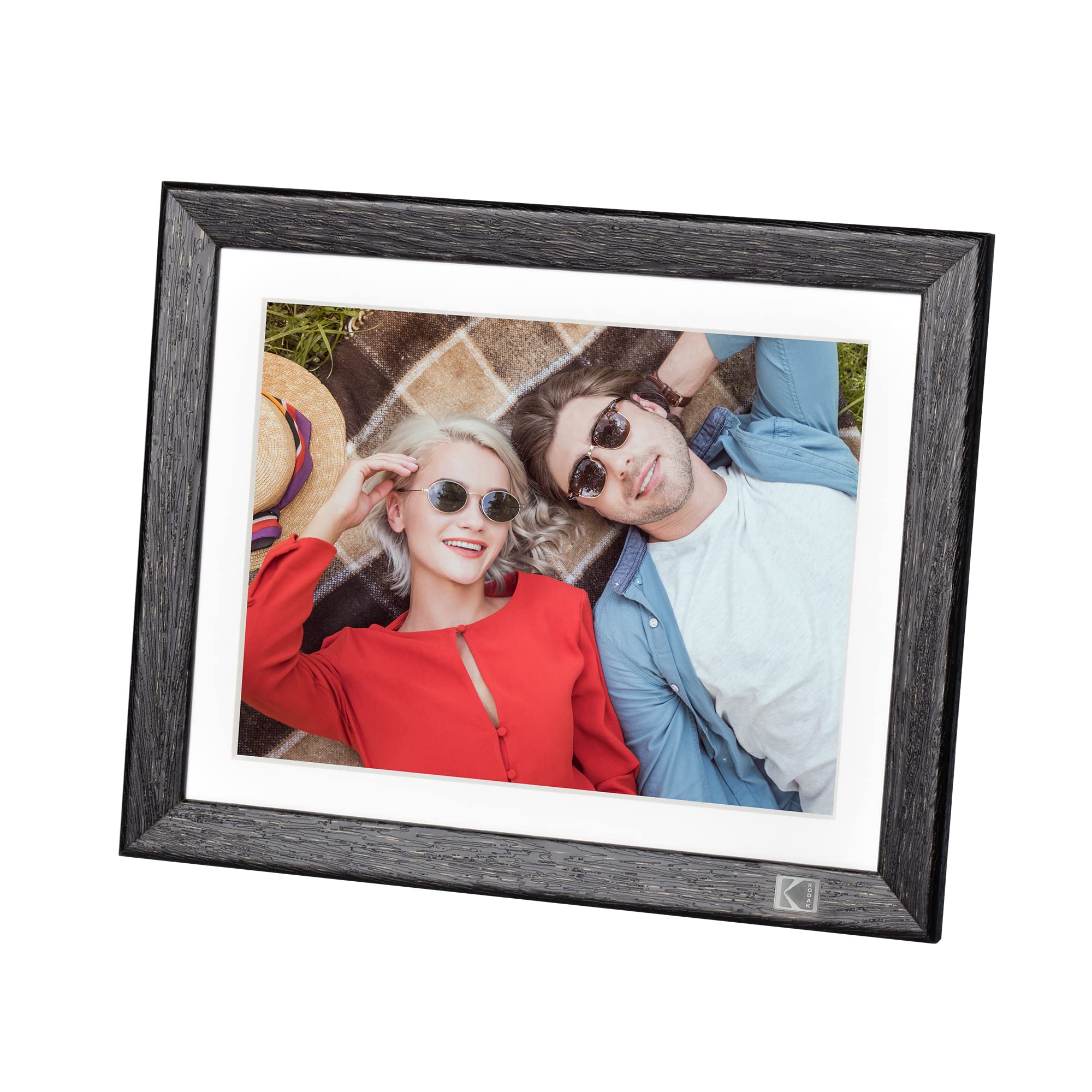 Kodak Rustic Black Wood WiFi-Enabled Digital Photo Frame HDPF-978