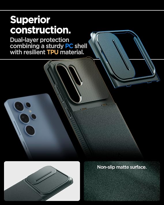 Spigen Optik Armor Case for Samsung Galaxy S25 Ultra - Abyss Green