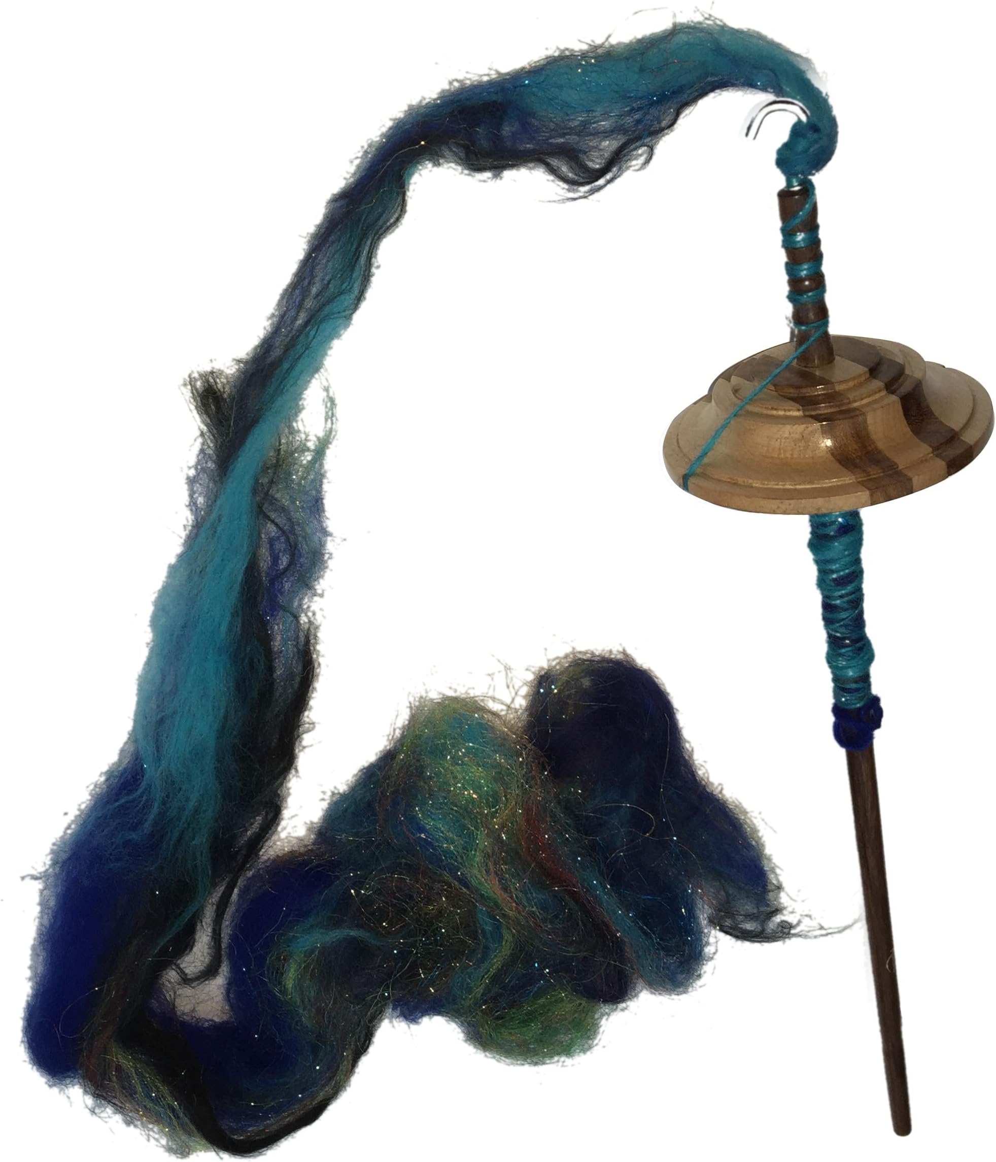 Harmony Drop Spindle by Kaituna- Hand made in Beech and Indian Rosewood for hand spinning of yarn