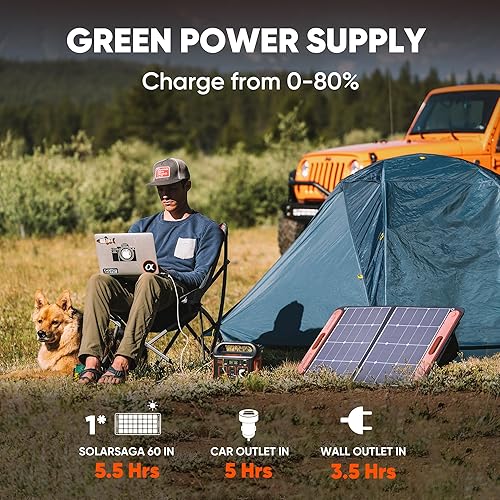 Miniatura 9 de Jackery Explorer 240 - Estación de energía portátil con batería de litio de reserva de 240 Wh, salida de CA de onda sinusoidal pura de 110 V200 W,