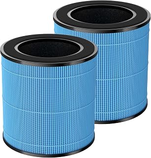 H201 True HEPA Filters Compatible with Homvana H201 and TEC.Bean JH50G-M Air Purifier, 3-in-1 High efficiency H13 True HEPA H201 Replacement Filter 2 Pack