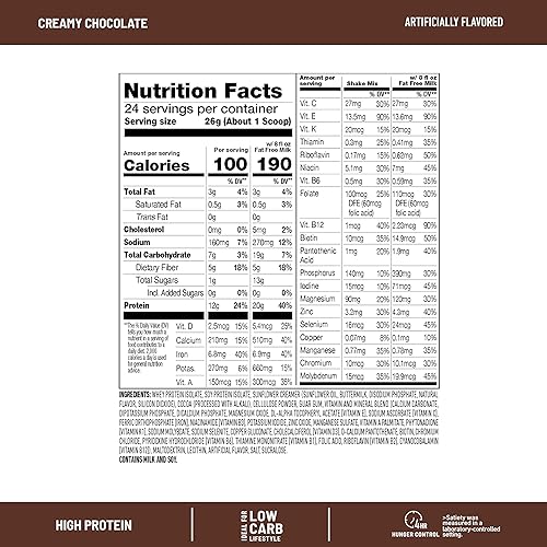 Miniatura 4 de SlimFast Advanced Nutrition - Mezcla de batidos de reemplazo de comidas con alto contenido de proteínas chocolate cremoso proteína en polvo 071oz de