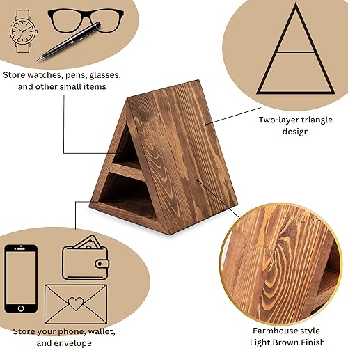 Miniatura 3 de Besuerte Soporte triangular para página de libros, soporte de madera, regalos sin montaje para amantes, valet de lectura, soporte para libros para