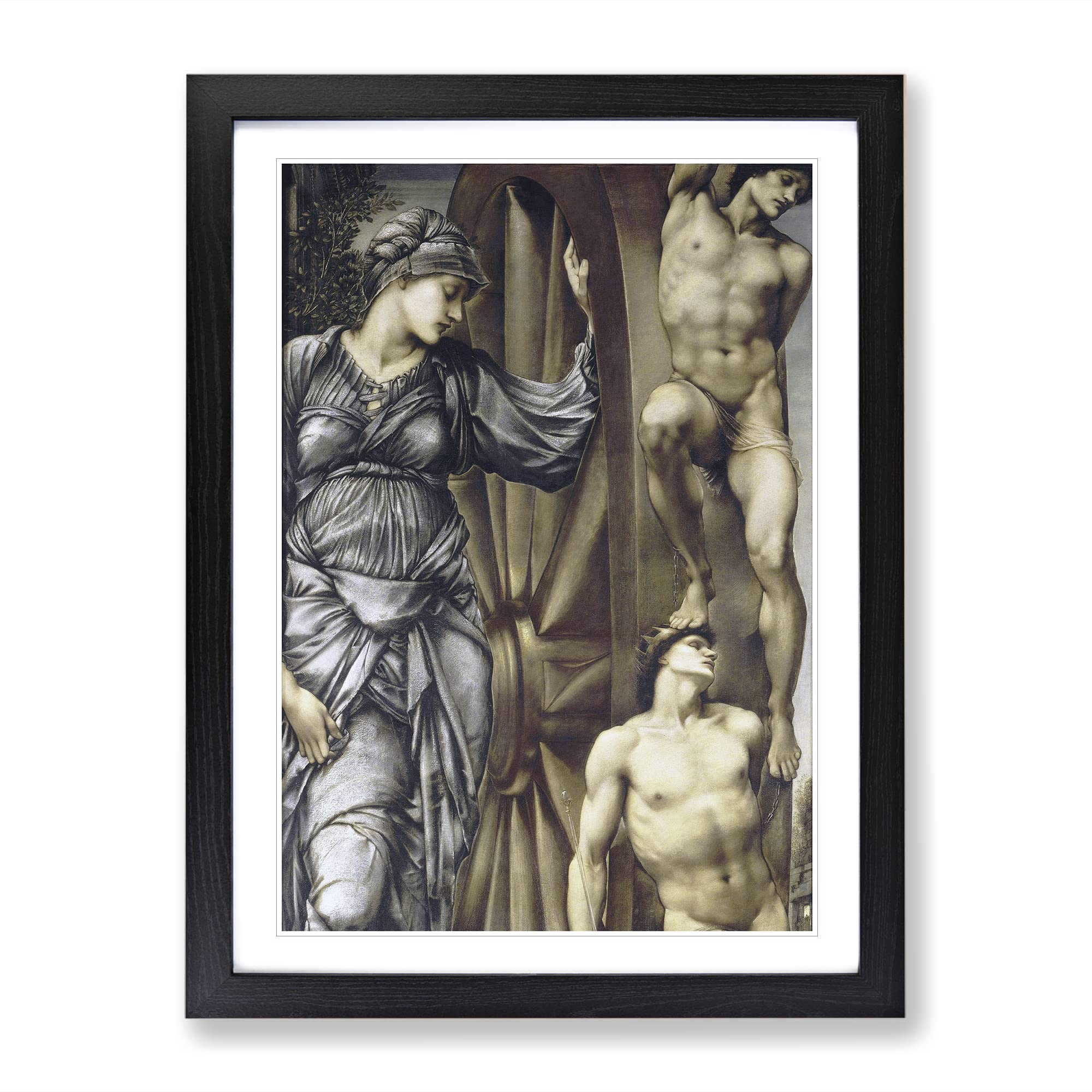 Edward Burne Jones The Wheel Of Fortune Classic Painting Framed Wall Art Print