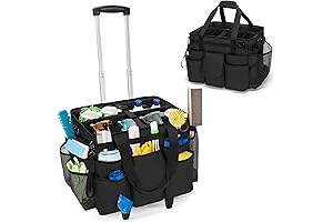 LoDrid Rolling Cleaning Bag with Detachable Trolley: Ultimate Caddy for Expert Housekeepers
