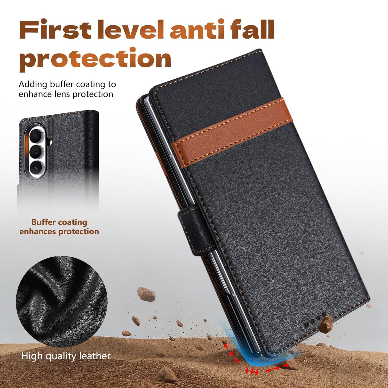 Custodia Business Per Samsung Galaxy Z Fold 8 Ultra, Flip Carte