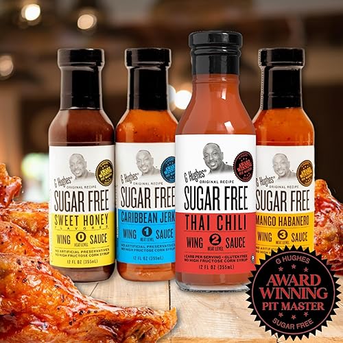 Miniatura 4 de G Hughes Sugar Free Salsa de aleta de chile tailandés (paquete de 3) paquete de 4 unidades