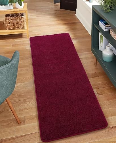 Miniatura 6 de Alfombra de pasillo para dormitorio, alfombra mullida para mesita de noche, cocina, lavandería, entrada, interior, suave espuma viscoelástica,