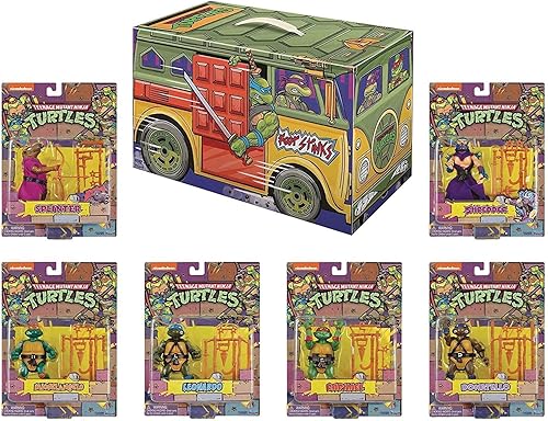 PlayMates TMNT Retro Rotocast PX - Juego de 6 figuras de acción