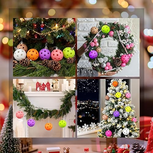 Miniatura 6 de Bolas de pickleball para interiores, paquete de 6 bolas de pickleball de 26 agujeros, juego de bolas de pickleball para interiores, bolas de