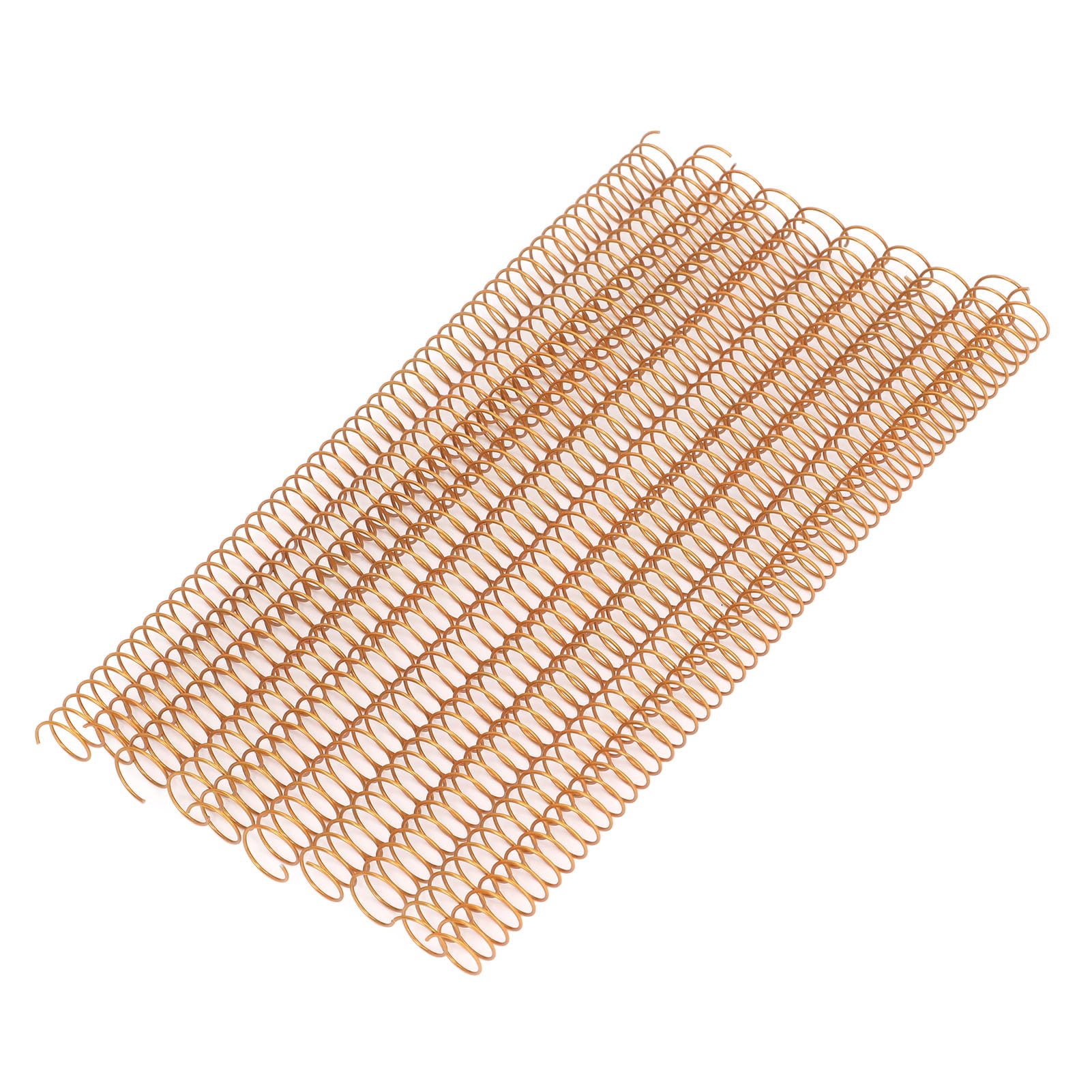 Bobina di Rilegatura a Spirale, 48 Anelli 100 Pezzi Diametro 16 Mm Capacità 140 Fogli Spirale di Rilegatura in Ferro con Passo 4:1 per Carta A4 (GOLD)