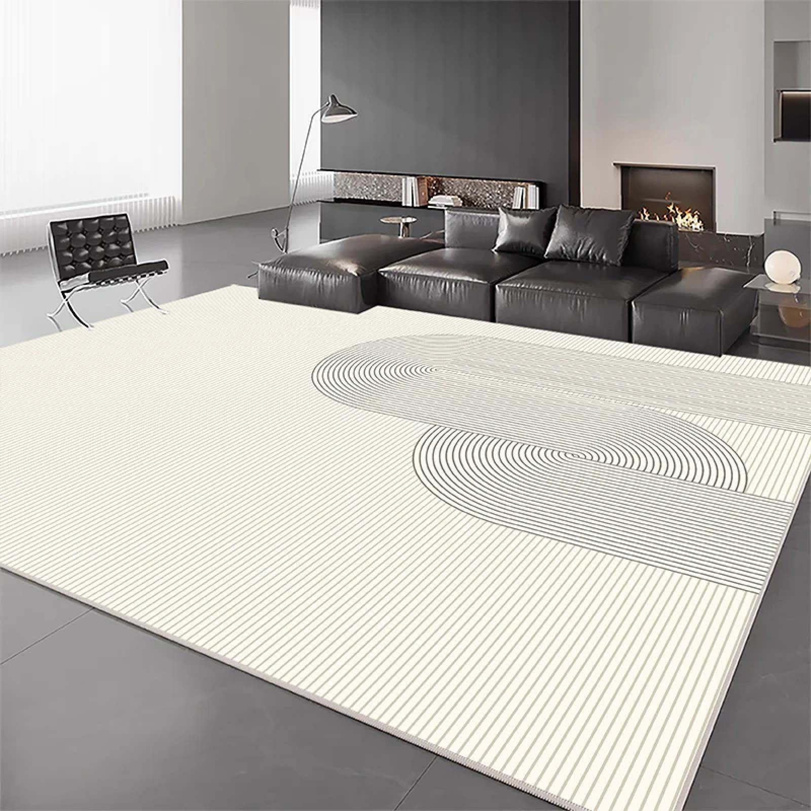 Tapis de chambre moderne et lavable pour un balcon cosy