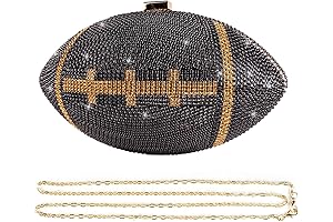 Bling Rhinestone Football Purse: A Stylish Touchdown for Fashion-Forward Fans