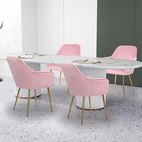 Miniatura 15 de thksbought Juego de 2 sillas de terciopelo y sillas decorativas tapizadas con patas chapadas en oro para sillas de sala de estar (gris) Conjunto