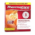 ThermaCare Menstrual Heating Pads - Portable, Adhesive HeatWraps for Period Cramps & Backache Relief - Discreet, Cord-Free Heat Therapy - Up to 8 Hours of Relief - (Pack of 12)