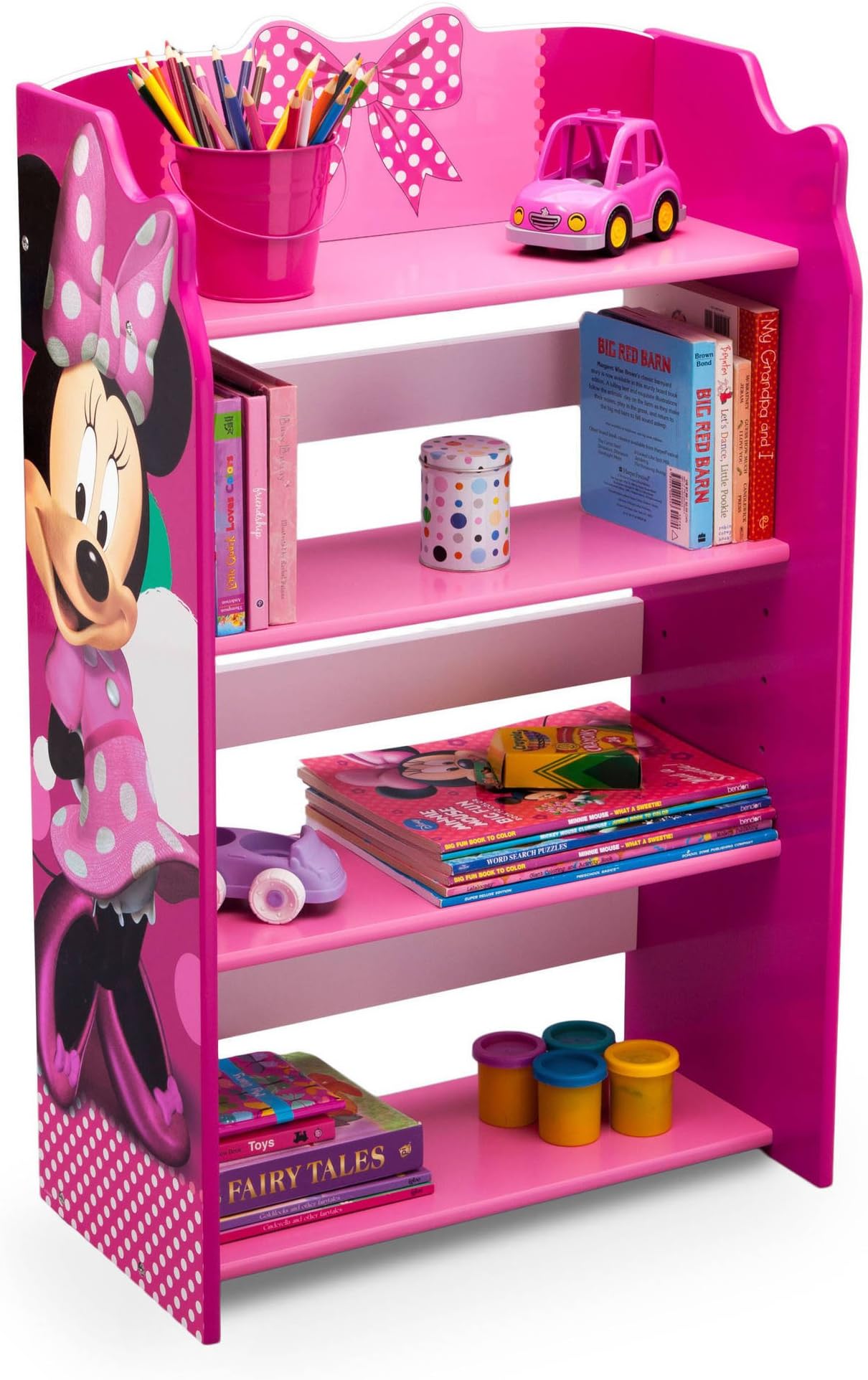 Delta Disney Kids Adorable Corner Adjustable Bookshelf Organizer