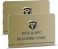 Vista 1 de SaiTech IT Tarjeta de bloqueo RFID, una tarjeta protege todo el monedero, NFC sin contacto, protector de tarjeta de crédito bancario sin contacto