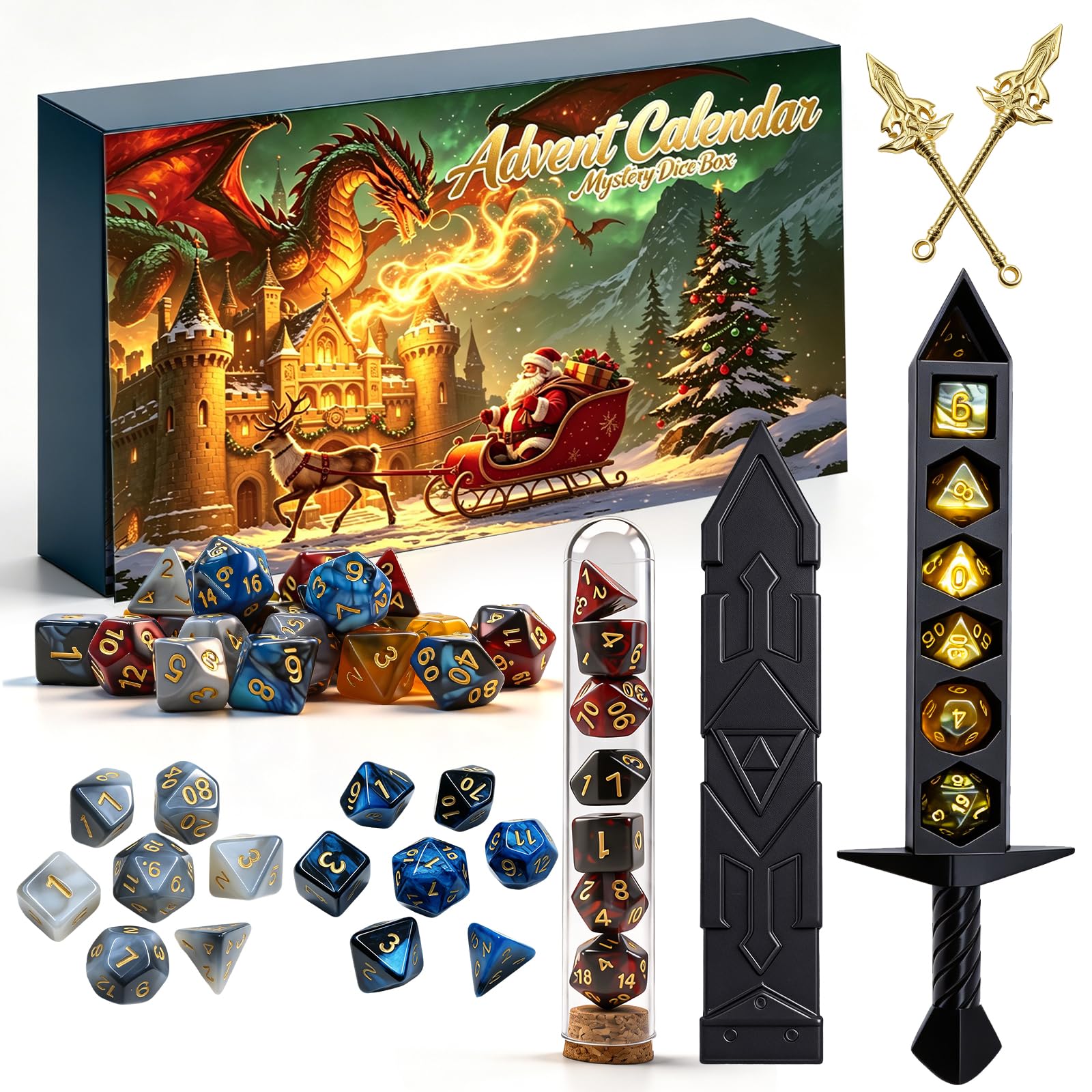 SkyRoad Calendrier de l'Avent 2026, jeux de table, cadeaux pour enfants, donjons, dragons