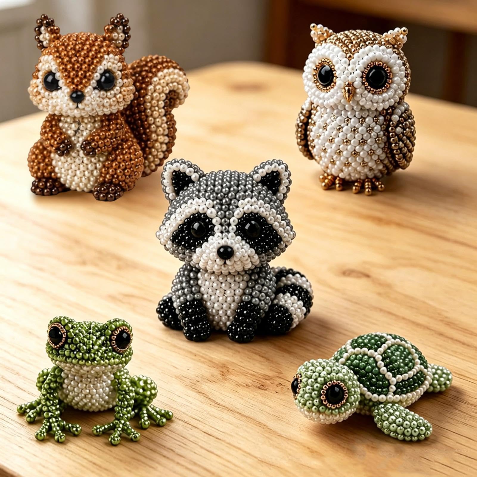 Kit Di Perline Con Istruzioni Creative E Divertenti | Kit Di Perline Animali Per Adulti per Scuola a Casa Corsi d'Arte Laboratori Adulti Appassionati di Lavoretti Manuali