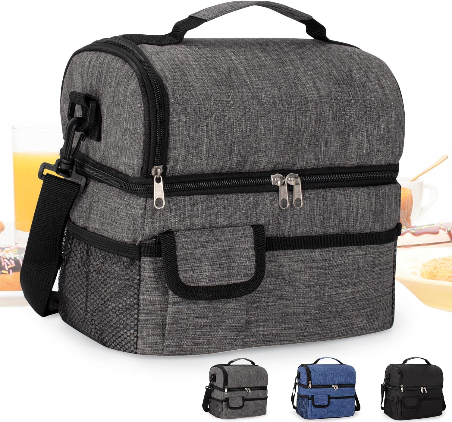 FJAUOQ Sac à Déjeuner Isotherme De Grande Capacité Avec Motif