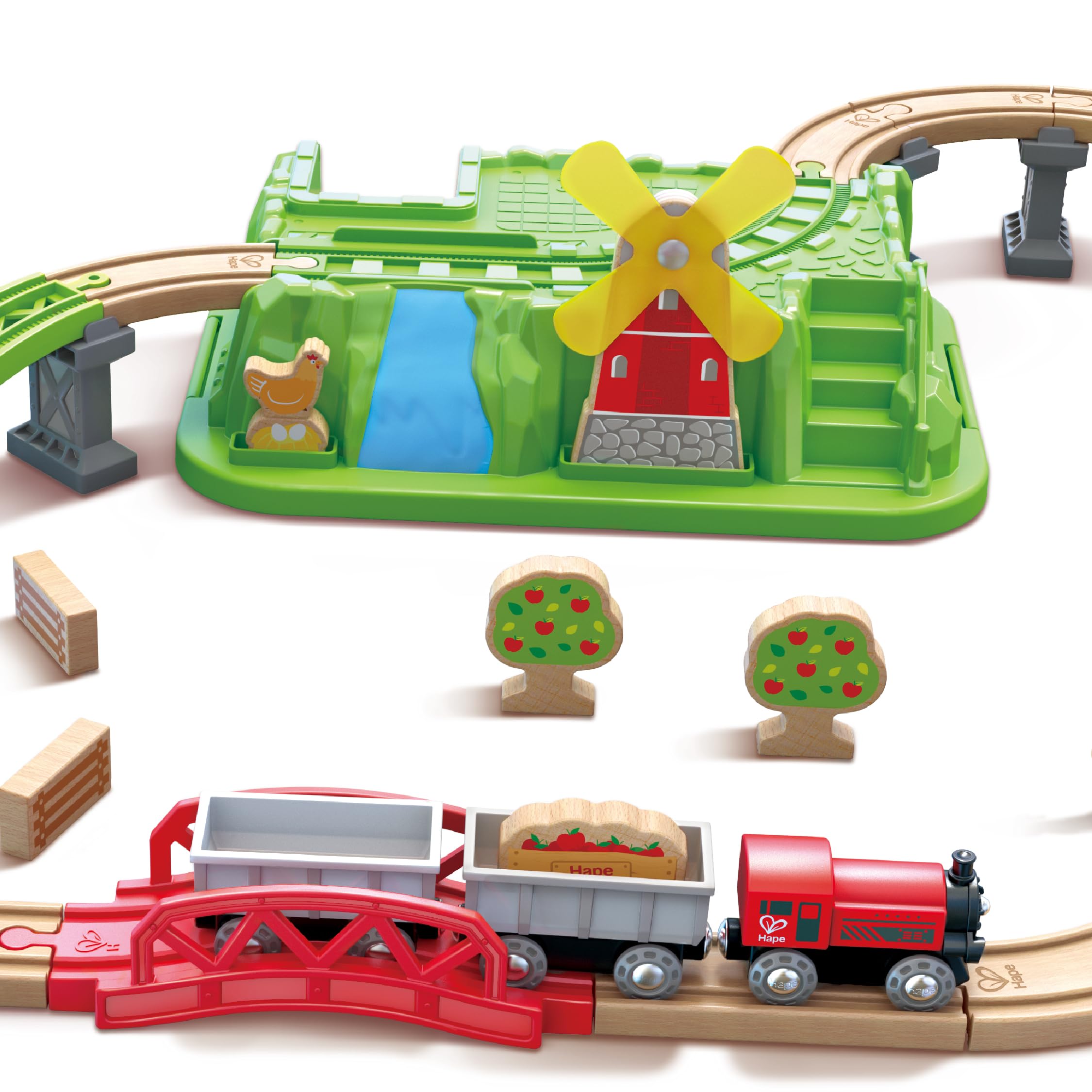 Hape E3772 - Countryside Train Bucket Set