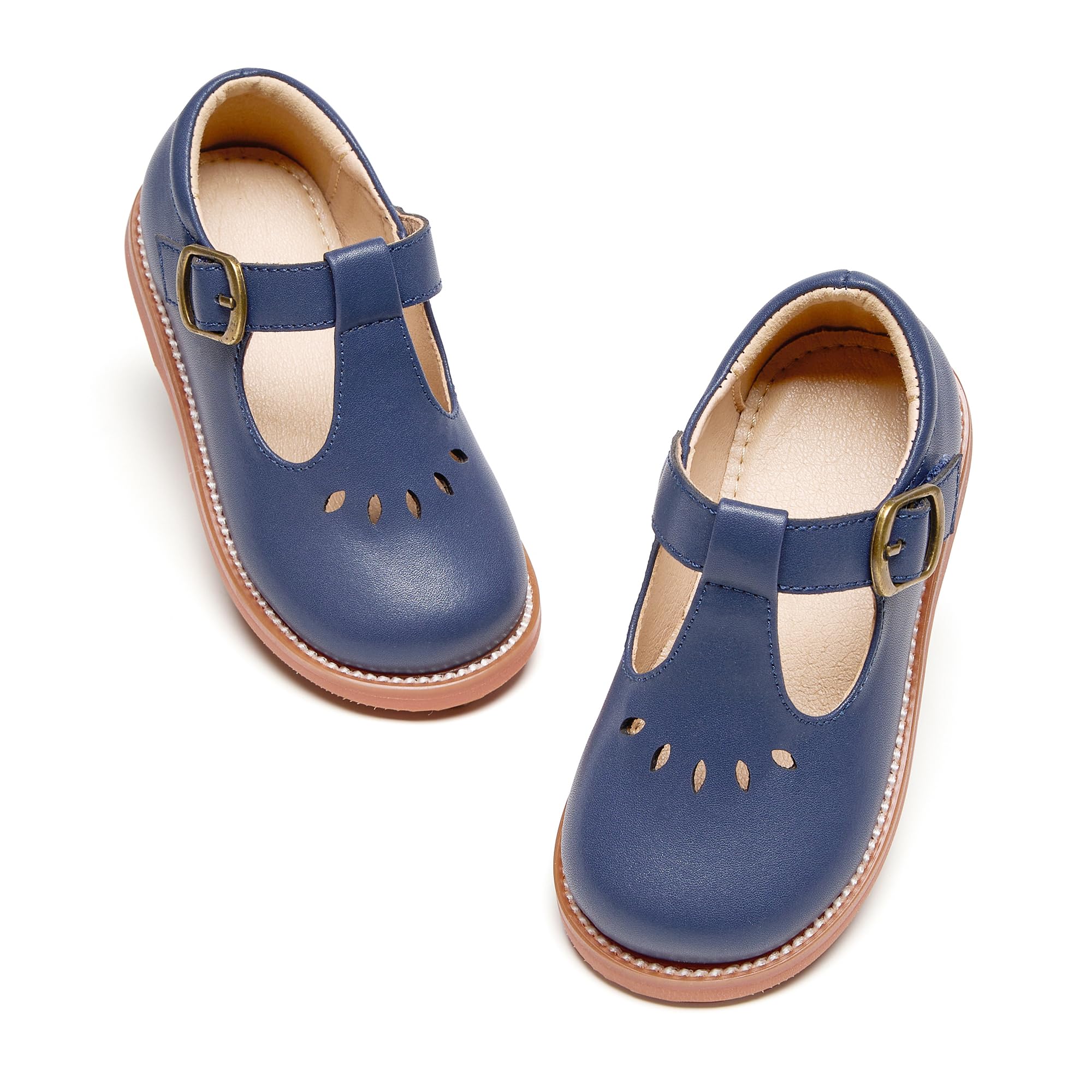 GINFIVE Toddler Girls Mary Jane School Oxford Dress Flat Shoes for Wedding