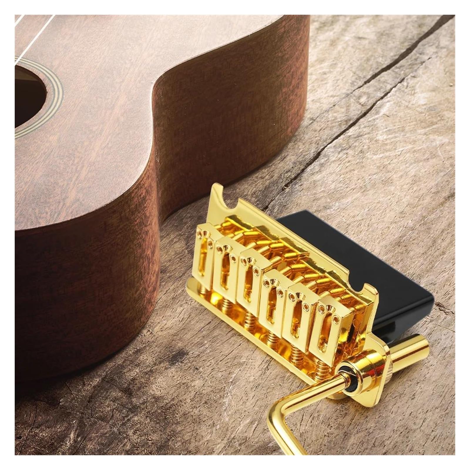 Mostek/Tremolo Do Gitary Elektrycznej Hardtail 10.5 Mm Odpowiedni Do Akcesoriów Do Instrumentów 6 Strunowych