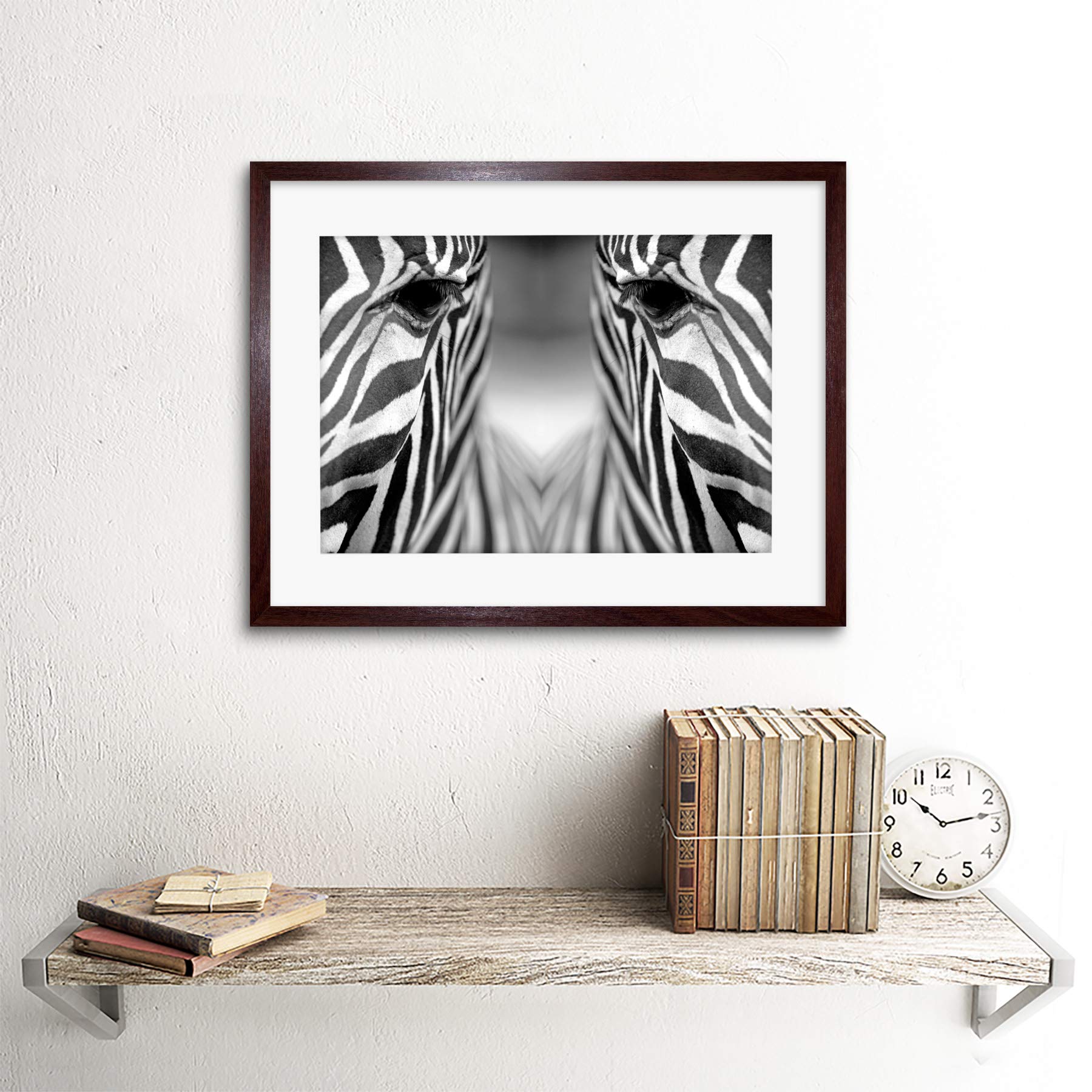 Amazon.com: PHOTO COMPOSITION ZEBRA HEAD B&W ANIMAL SYMMETRY