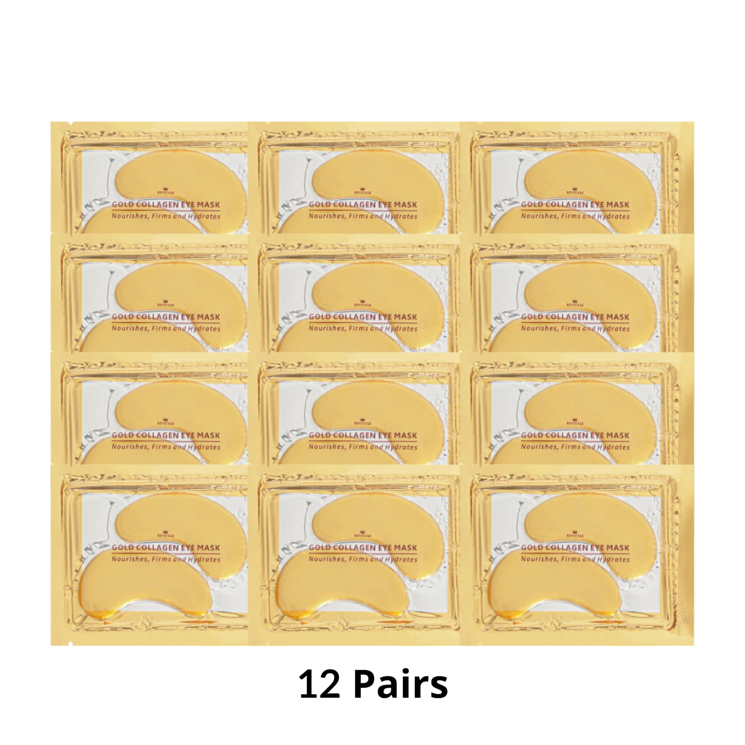 Gold Collagen Under Eye Masks - 12 works, 0.04 g (Pack of 24) - Image 3