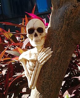 Crazy Bonez Skeleton Tree Peeker Outdoor Decoration