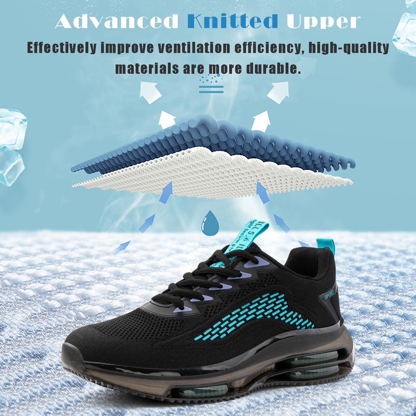 Hitmars Scarpe da Sportive con Cuscino d'Aria Gr.39-48