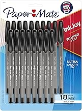 Paper Mate InkJoy 100ST Ballpoint Pens, Medium Point (1.0mm), Black, 18 Count