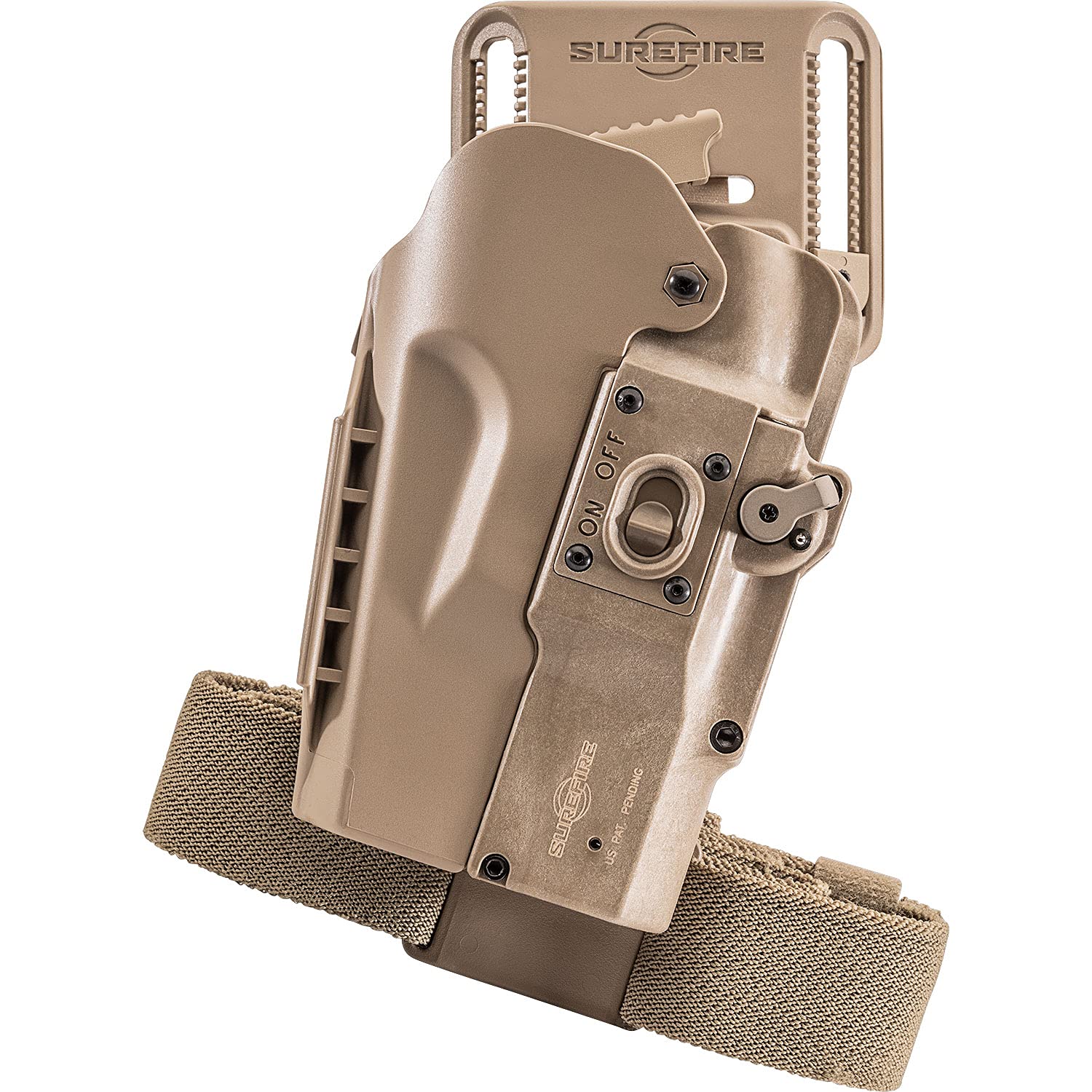 SureFire HD1 MasterFire Pro Rapid Deploy Holster Quick-Draw Holster for Use MasterFire System, Tan, Left Handed