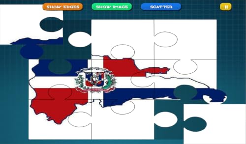 I Love Dominican republic Jigsaw Puzzle – vue 3