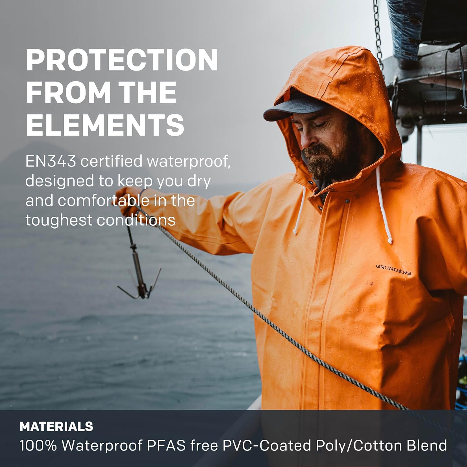 Grundéns mens Brigg 40 Fishing Jacket