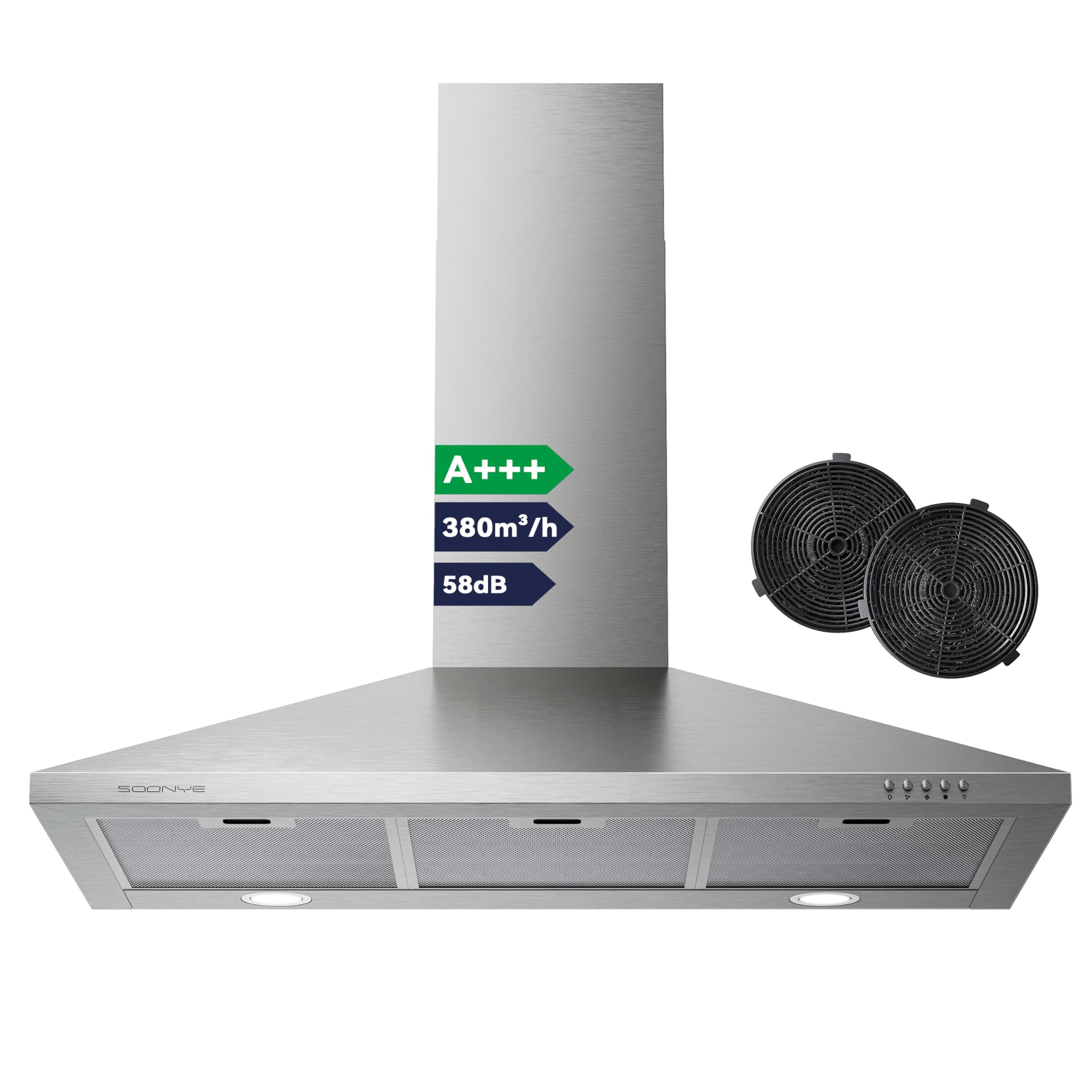 SEU01G9038 - Cappa aspirante classe A+++ 90 cm, 380 m³/h