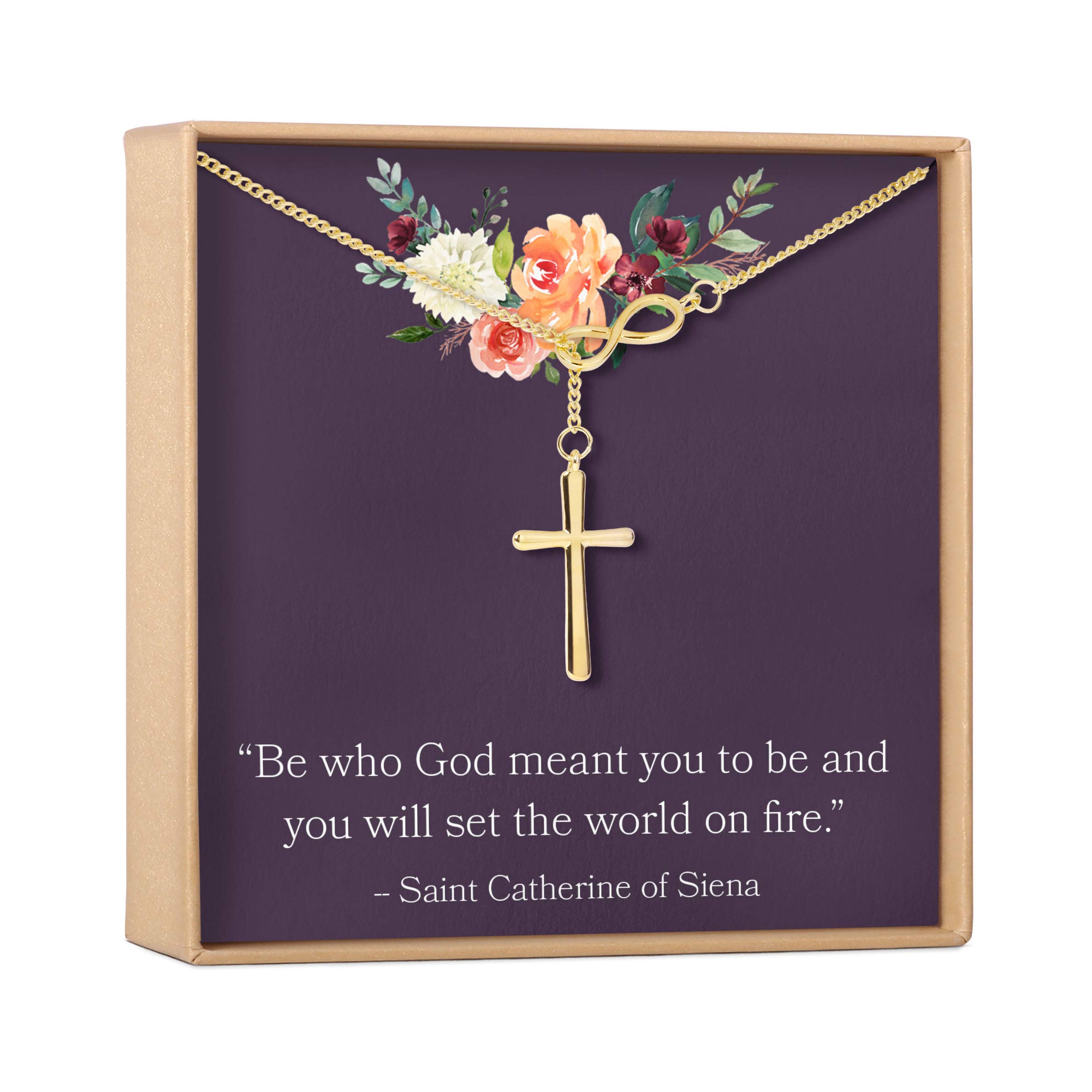 Dear Ava Infinity Sympathy Necklace Gift | Bereavement Condolence Gifts for Women and Girls | Sterling Silver Modern Jewelry Pendant with Heartfelt