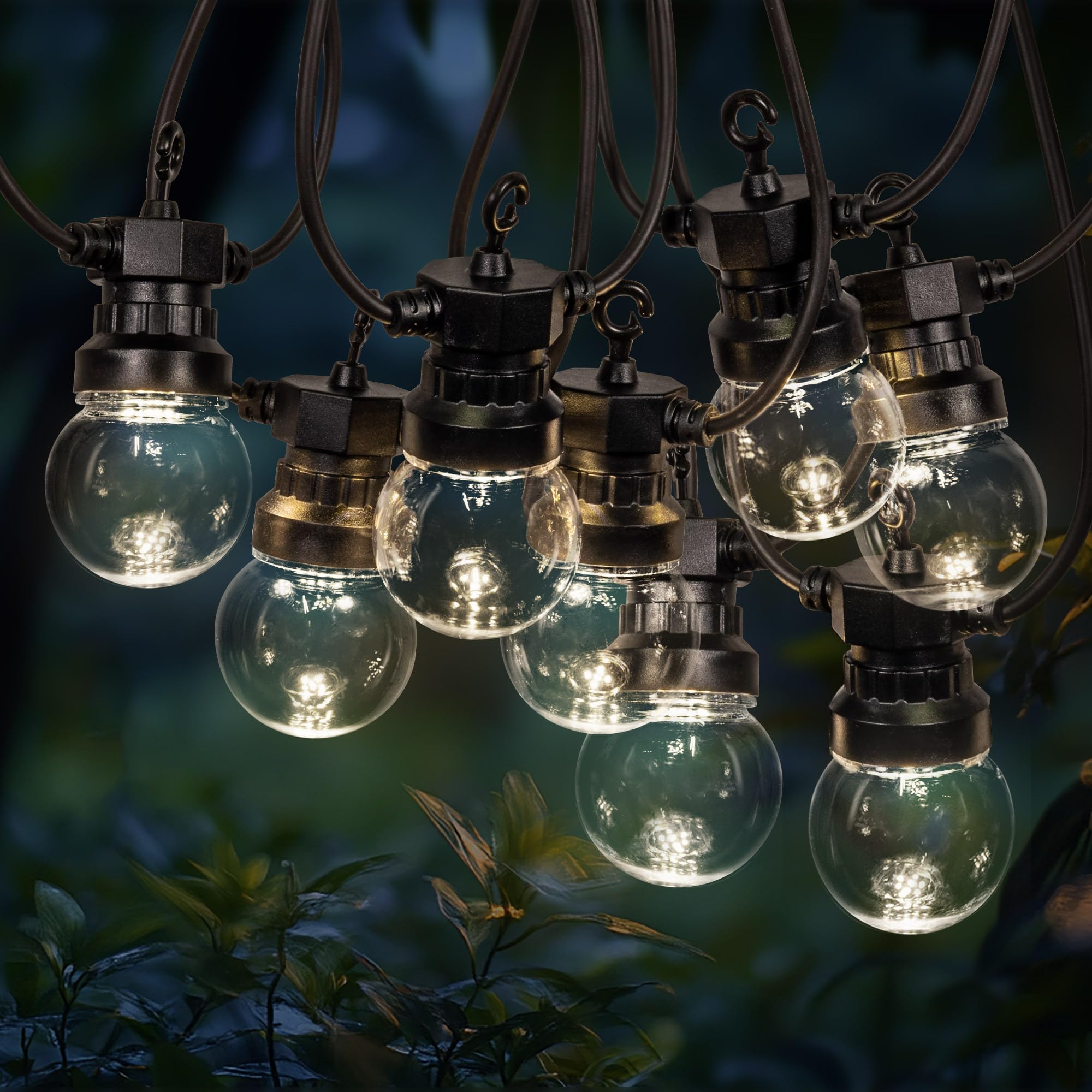SKYLANTERN® Guirnalda Luces Exterior 30M – 30 Bombillas LED Blanco Cálido 2700K – IP44 Impermeable – Guirnalda Luminosa para Jardín Terraza Bodas Decoración