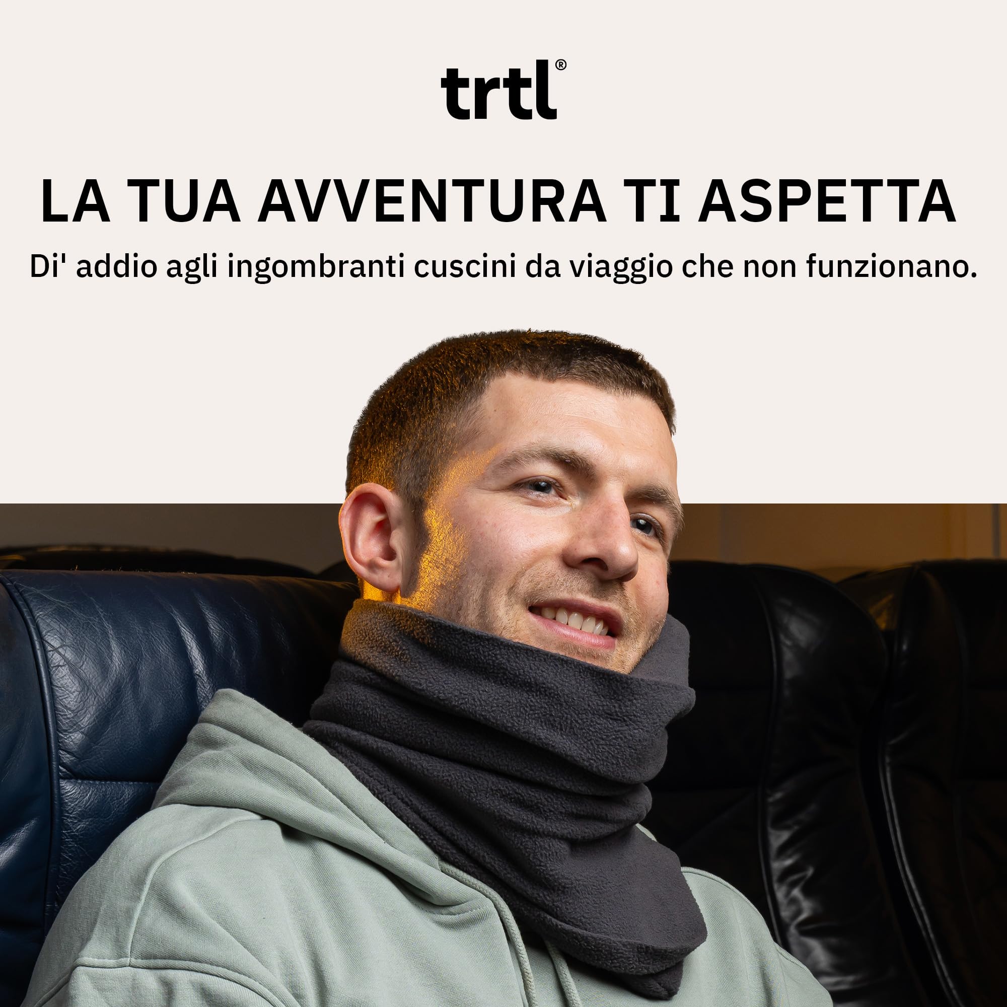 trtl Travel Pillow Rosso | Cuscino da Viaggio salvaspazio | per Viaggiare Comodamente in Aereo, Auto e Autobus | Sistema di Supporto Unico | Lavabile in Lavatrice