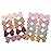 CLLOT Girls Hair Bows Linen Fabric 3.5 Bows Alligator Clips Hair Accessories for Little Girls Toddlers Kids and Teens,20 Pieces