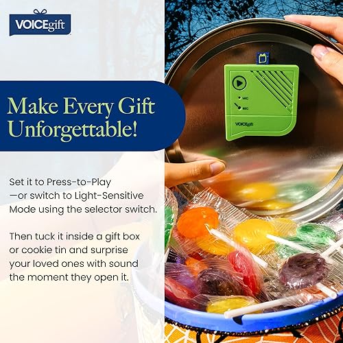 Miniatura 4 de Voicegift Voice-Over Mini Grabadora de Voz para Marco de Fotos, Mini Grabadora de Voz con Reproducción de Audio y Grabadora Digital para Marco de