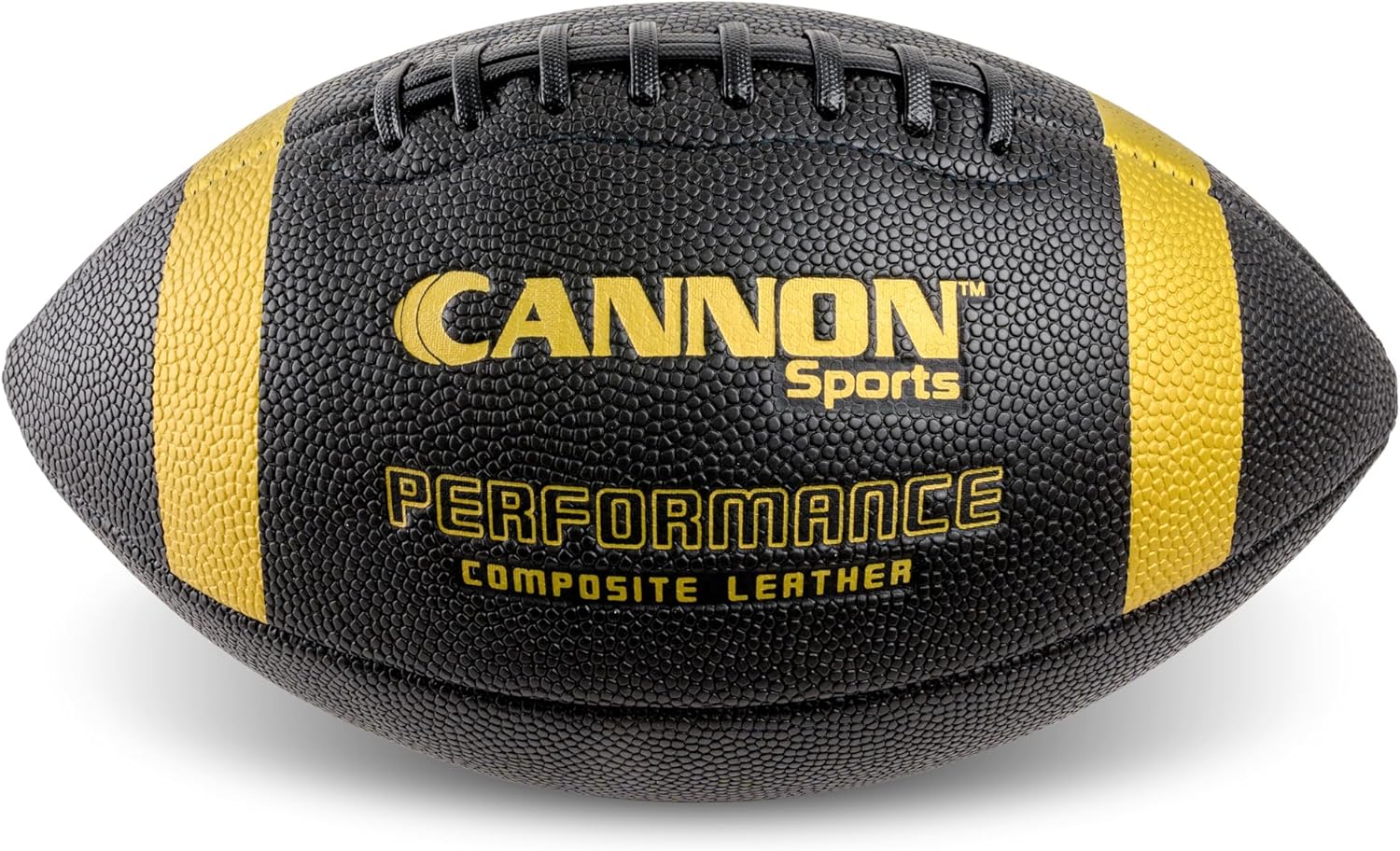 Cannon Sports Official Size Football - Composite Leather Football with Extra Grip & Durable Construction for All-Weather Play – Regulation Size Ball with Pump