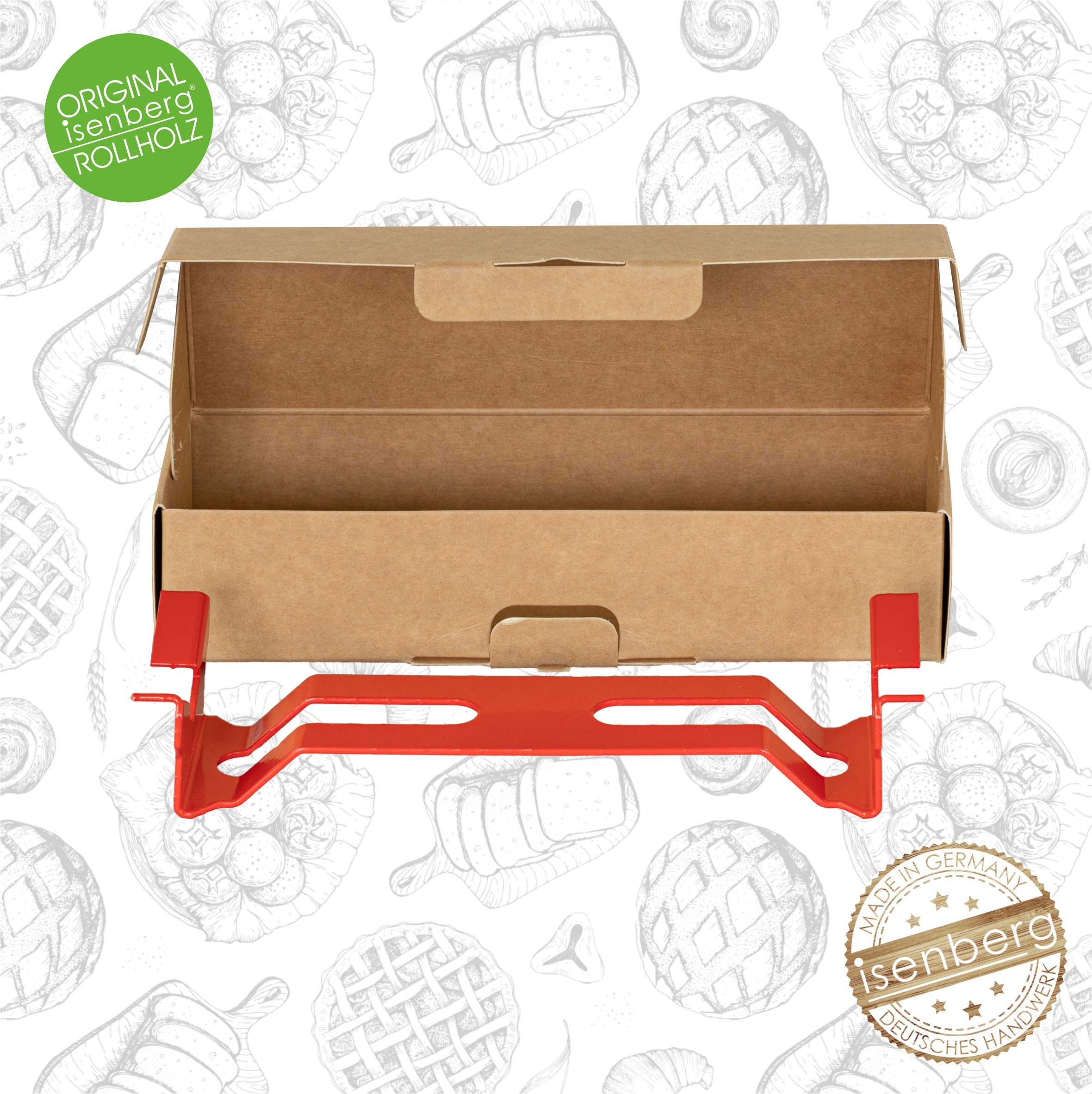 Isenberg® Rollholzhalterung Aus Buchenholz – Tischaufsteller Für Nudelhölzer, Mit Gummifüßen, Made In Germany