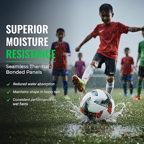 Miniatura 6 de Balones de fútbol de tamaño 5  Pelota de entrenamiento profesional de unión térmica para jóvenes, adultos, clubes y ligas, rendimiento de partido,