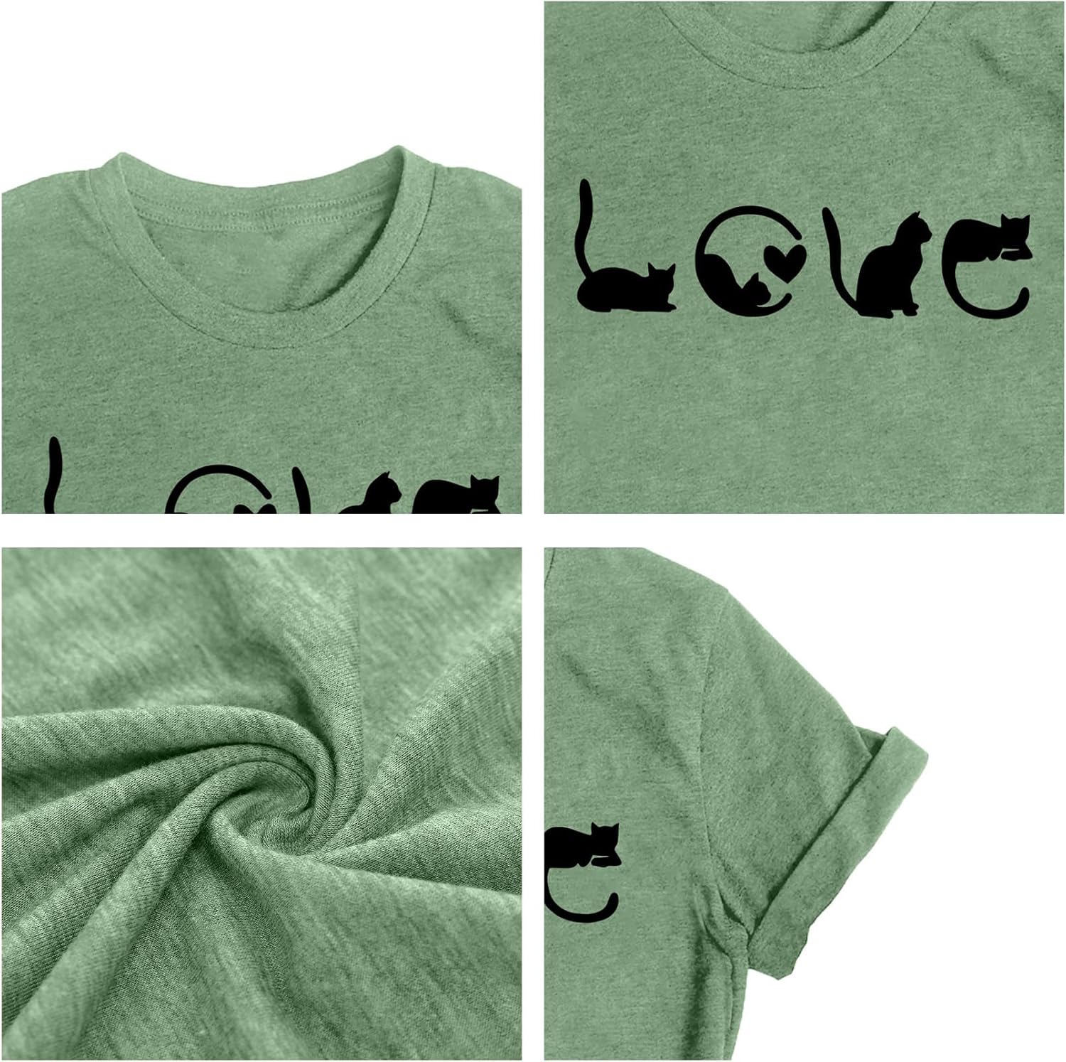 LAZYCHILD Cat Mom Shirts for Women Cat Mama T-Shirts Pet Lover Gifts Shirts Funny Cat Graphic Tees Shirts - Image 5