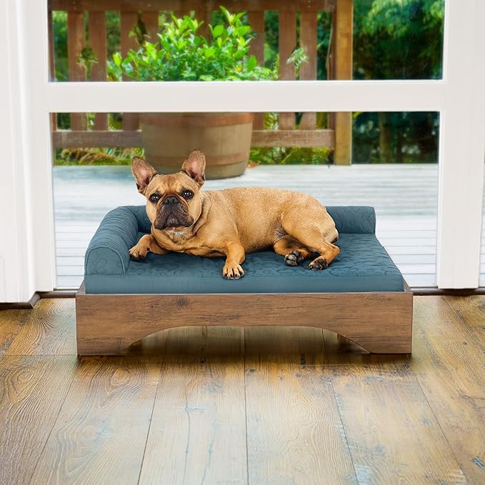 Cama Elevada para Perro Mediano, Estilo Moderno con Base de Listones miniatura 9