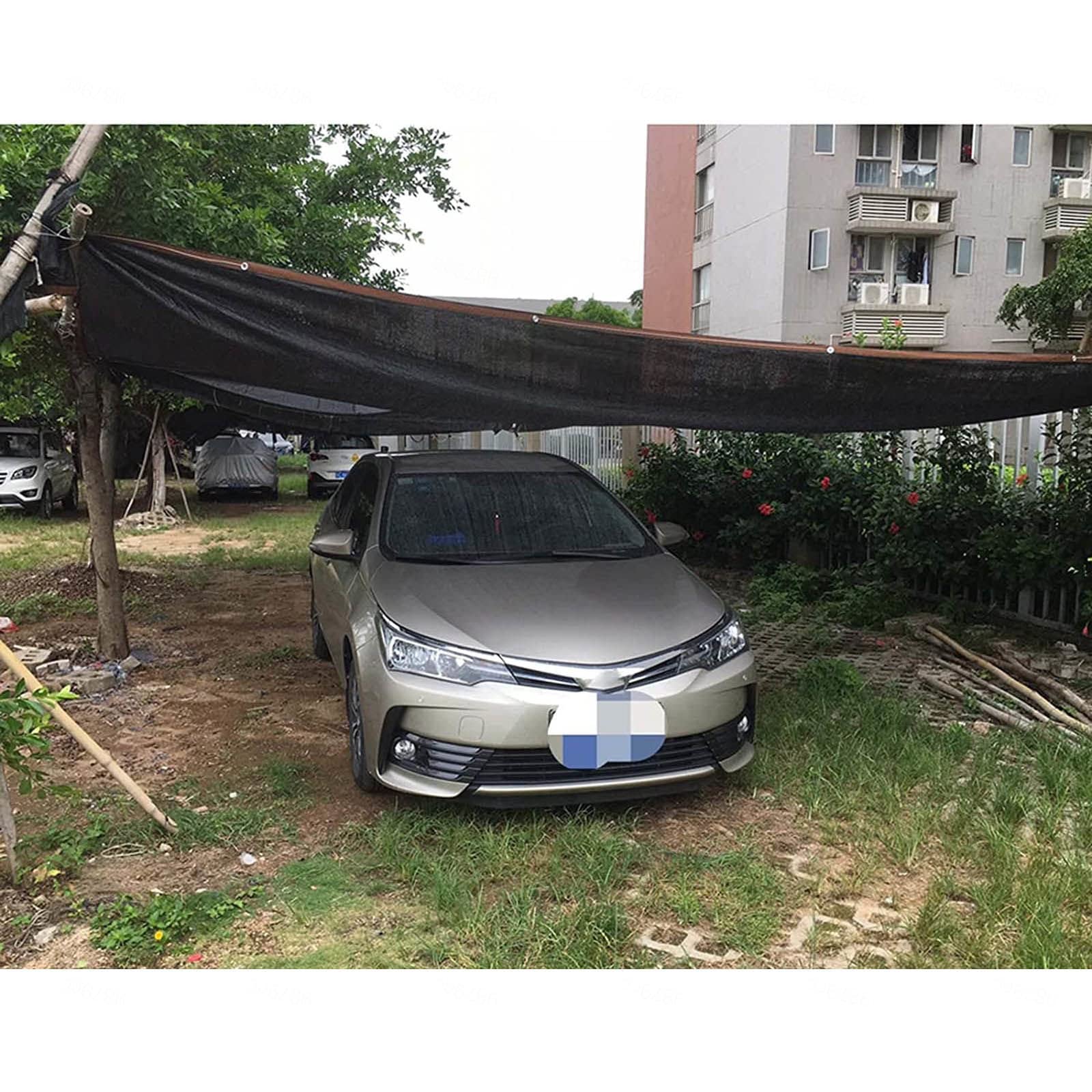 Rete Ombreggiante Per Esterni,Copertura in Tessuto Ombreggiante,Rete Di Protezione Solare Nero 2×3m 3×3m 3×4m 3×5m 3×6m 4×4m 4×5m Rete Telo Ombra,Traspirante Vele Parasole,Black-8x12m(26.2*39.4ft