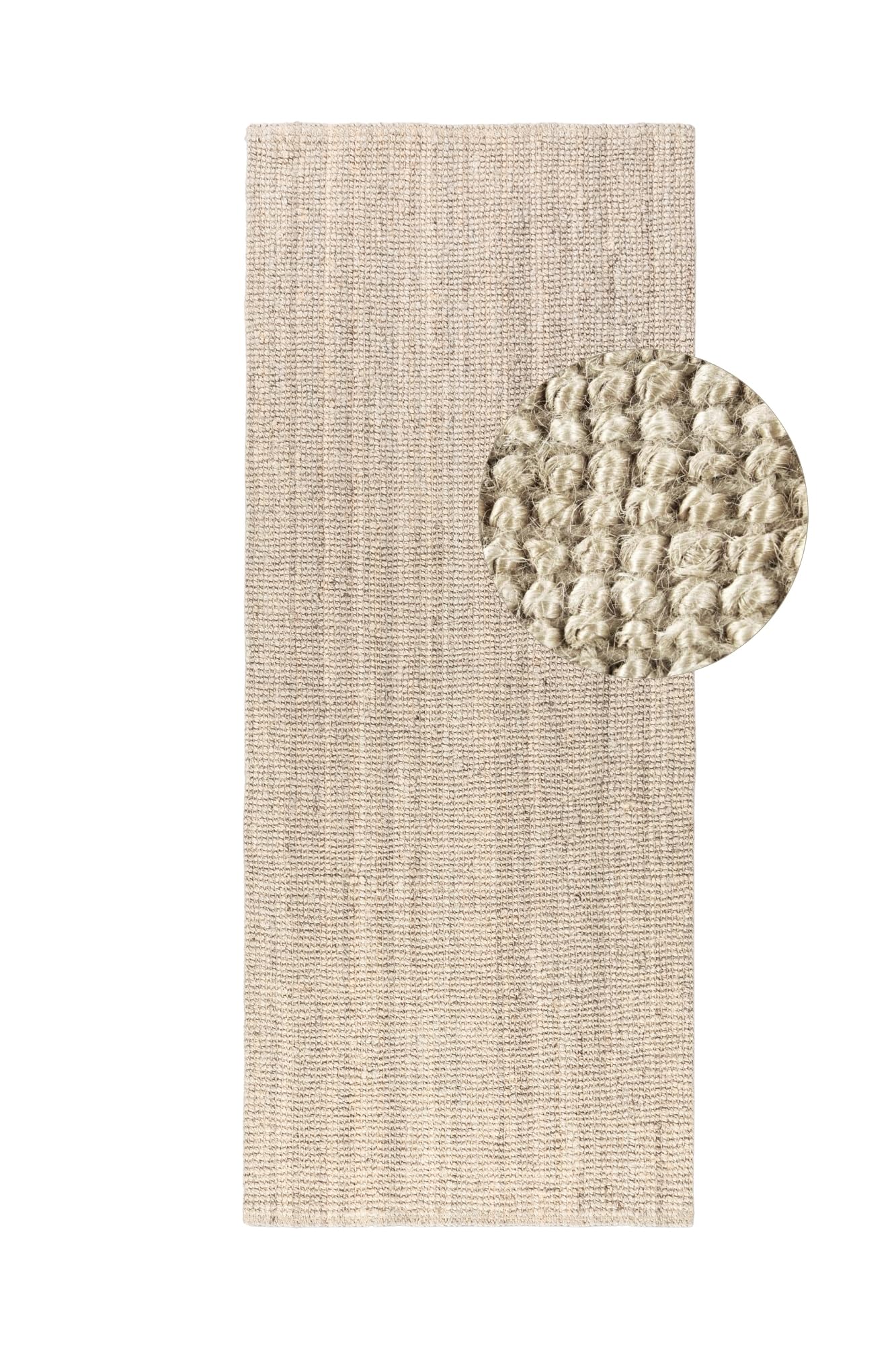 Hanse Home Jute Teppich – Natur Wohnzimmerteppich aus 100% Jute - Handgewebt & Natürlich – Boho Naturfaser Juteteppich für Wohnzimmer – Bild 4