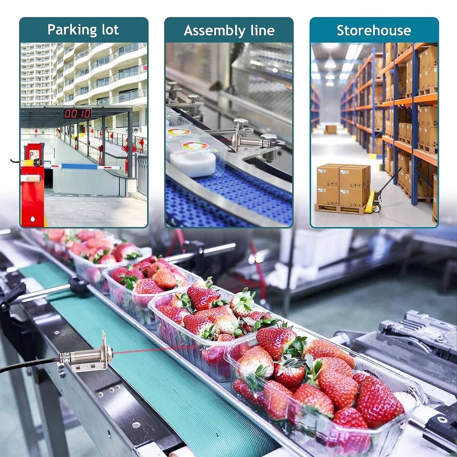 Compteur numérique, affichage LED à 6 chiffres jusqu'à 999999 pour lignes de production, bandes transporteuses, suivi des visiteurs